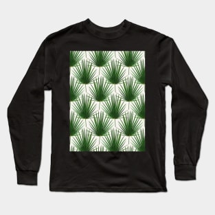 Simple Palm Leaf Geometry Long Sleeve T-Shirt